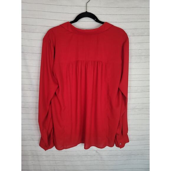 MAEVE DE STIJL BLOUSE IN RED, SZ 14 - Picture 8 of 12